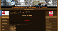 Desktop Screenshot of g10rybnik.pl